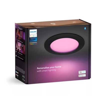 Philips - LED RGBW Stmievateľné kúpeľňové podhľadové svietidlo Hue SLIM LED/12W/230V IP44 2200-6500K