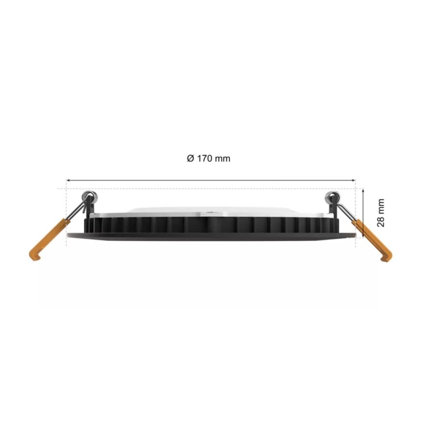 Philips - LED RGBW Stmievateľné kúpeľňové podhľadové svietidlo Hue SLIM LED/12W/230V IP44 2200-6500K