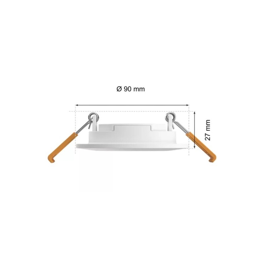 Philips - LED RGBW Stmievateľné kúpeľňové podhľadové svietidlo Hue SLIM LED/8,3W/230V 2000-6500K IP44 biela