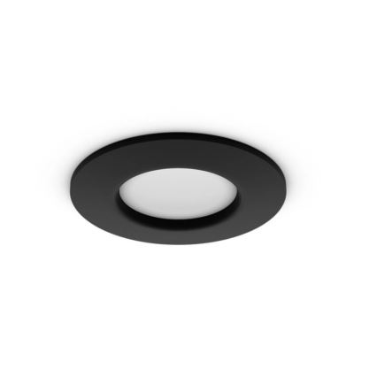 Philips - LED RGBW Stmievateľné kúpeľňové podhľadové svietidlo Hue SLIM LED/8,3W/230V 2000-6500K IP44 čierna