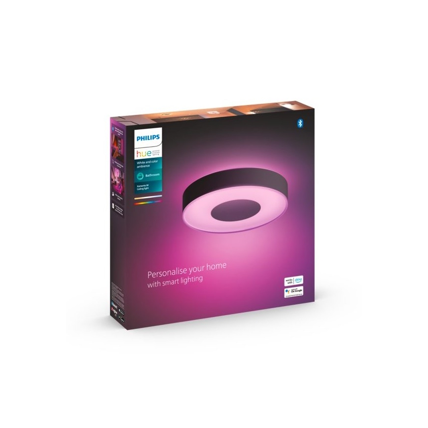 Philips - LED RGBW Stmievateľné kúpeľňové svietidlo Hue XAMENTO LED/33,5W/230V IP44 pr. 381 mm 2000-6500K