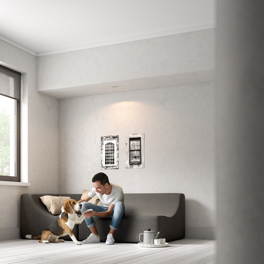 Philips - LED RGBW Stmievateľné podhľadové svietidlo DONEGAL 1xGU10/4,8W/230V + diaľkové ovládanie