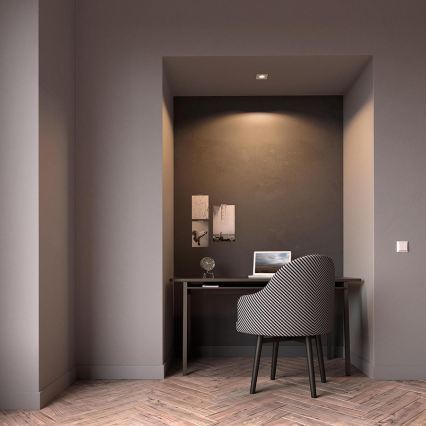 Philips - LED RGBW Stmievateľné podhľadové svietidlo DONEGAL 1xGU10/4,8W/230V + diaľkové ovládanie