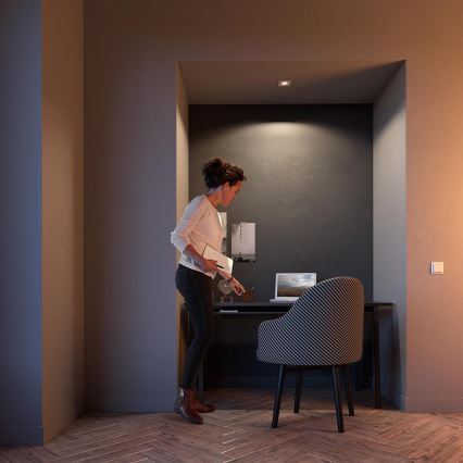 Philips - LED RGBW Stmievateľné podhľadové svietidlo DONEGAL 1xGU10/4,8W/230V + diaľkové ovládanie