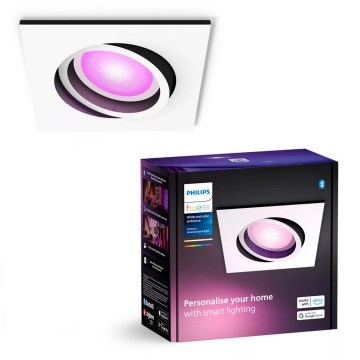 Philips - LED RGBW Stmievateľné podhľadové svietidlo Hue CENTURA 1xGU10/4,2W/230V 2000-6500K