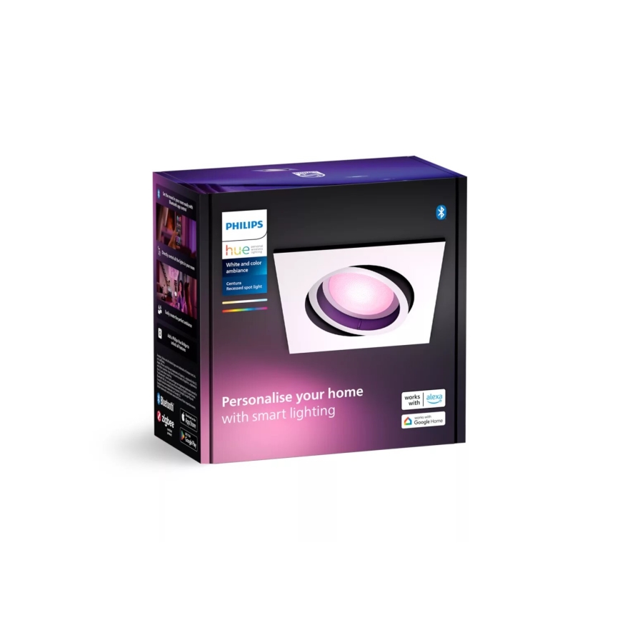 Philips - LED RGBW Stmievateľné podhľadové svietidlo Hue CENTURA 1xGU10/4,2W/230V 2000-6500K