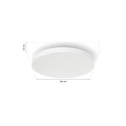 Philips - LED RGBW Stmievateľné stropné svietidlo Hue DATURA LED/48W/230V 2000-6500K