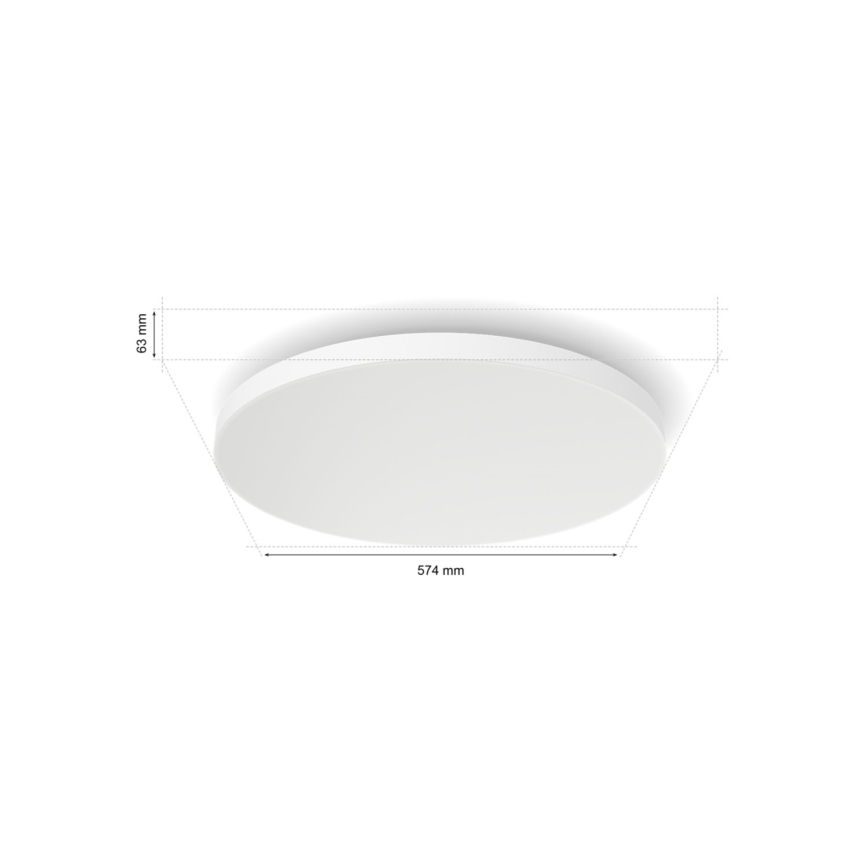 Philips - LED RGBW Stmievateľné stropné svietidlo Hue DATURA LED/67W/230V 2000-6500K