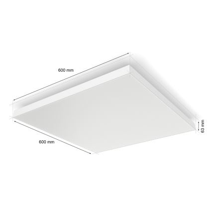 Philips - LED RGBW Stmievateľné stropné svietidlo Hue DATURA LED/67W/230V 2000-6500K
