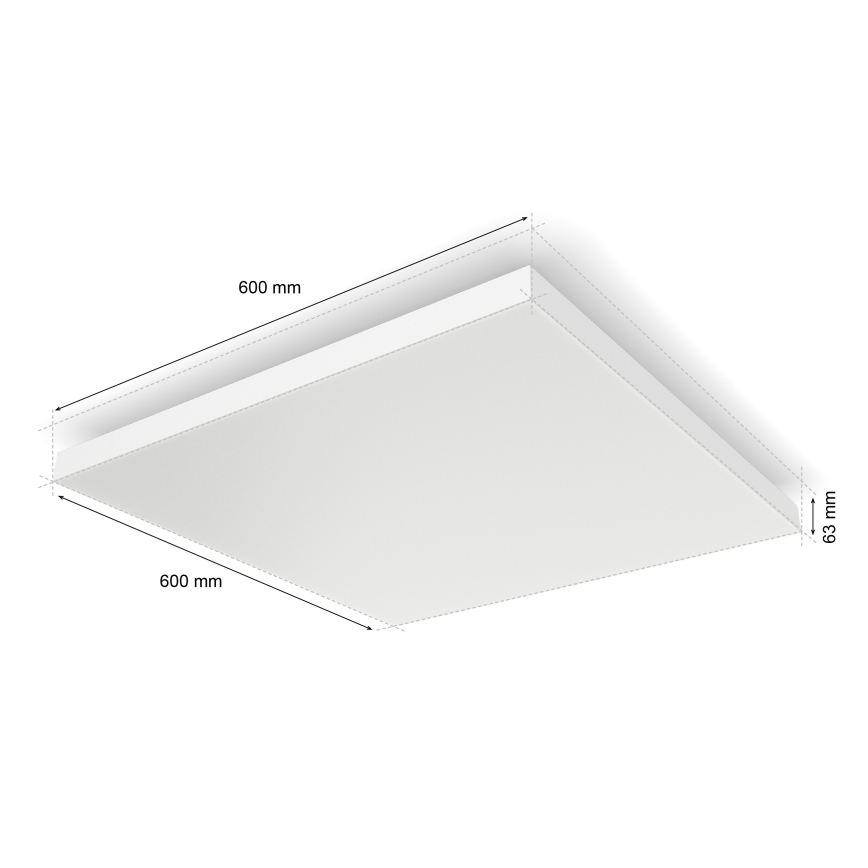 Philips - LED RGBW Stmievateľné stropné svietidlo Hue DATURA LED/67W/230V 2000-6500K