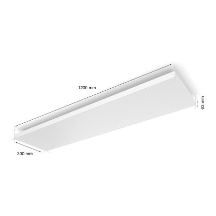 Philips - LED RGBW Stmievateľné stropné svietidlo Hue DATURA LED/67W/230V 2000-6500K