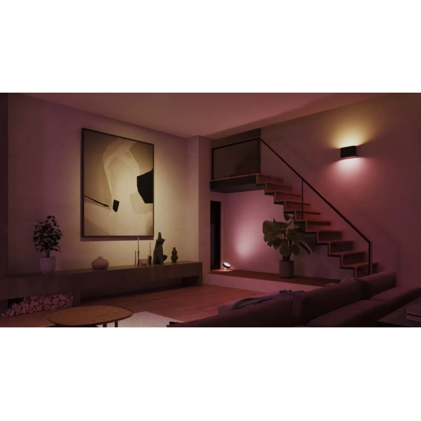 Philips - LED RGBW Stmievateľné vonkajšie nástenné svietidlo Hue DYMERA 2xLED/10,2W/230V 2000-6500K IP44