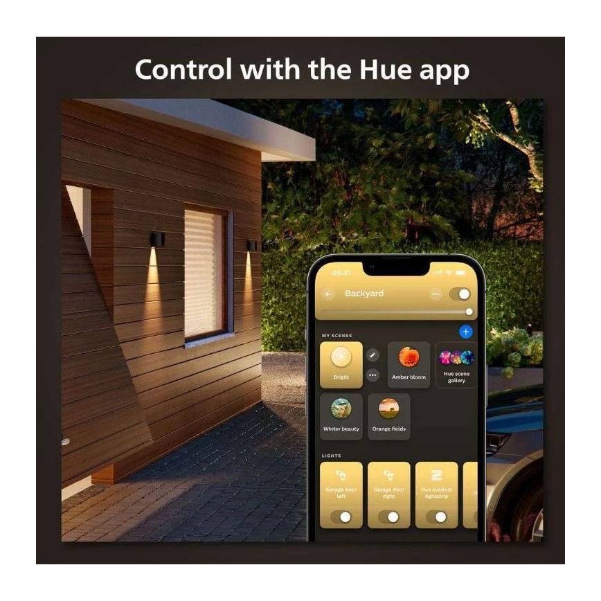 Philips - LED RGBW Stmievateľné vonkajšie nástenné svietidlo Hue RESONATE LED/8W/230V 2000–6500K IP44