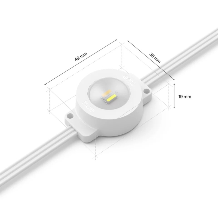 Philips - LED RGBW Predĺžovacia stmievateľná vonkajšia svetelná reťaz Hue FESTAVIA 16xLED 9m 1000-20000K IP65