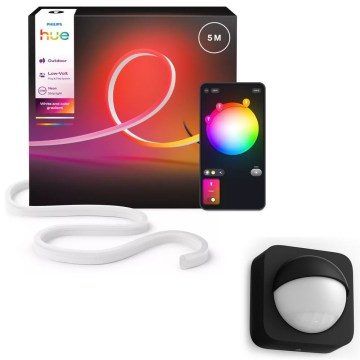 Philips - LED RGBW stmievateľný vonkajší pásik Hue NEON 5m LED/30W/230V 2200-6500K IP67 + pohybový senzor