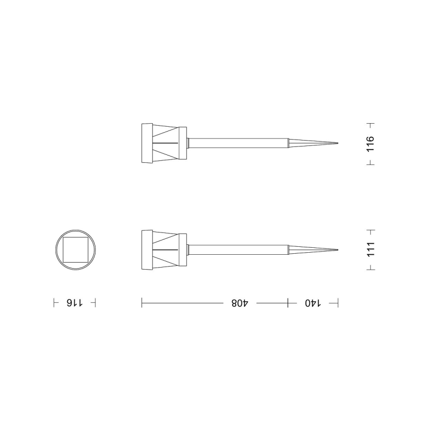 Philips - LED Solárna lampa AVERY LED/1,8W/3,7V 2600 mAh 2700K IP44
