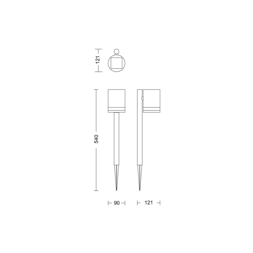 Philips - LED Solárna lampa FYCE LED/1,5W/3,7V IP44