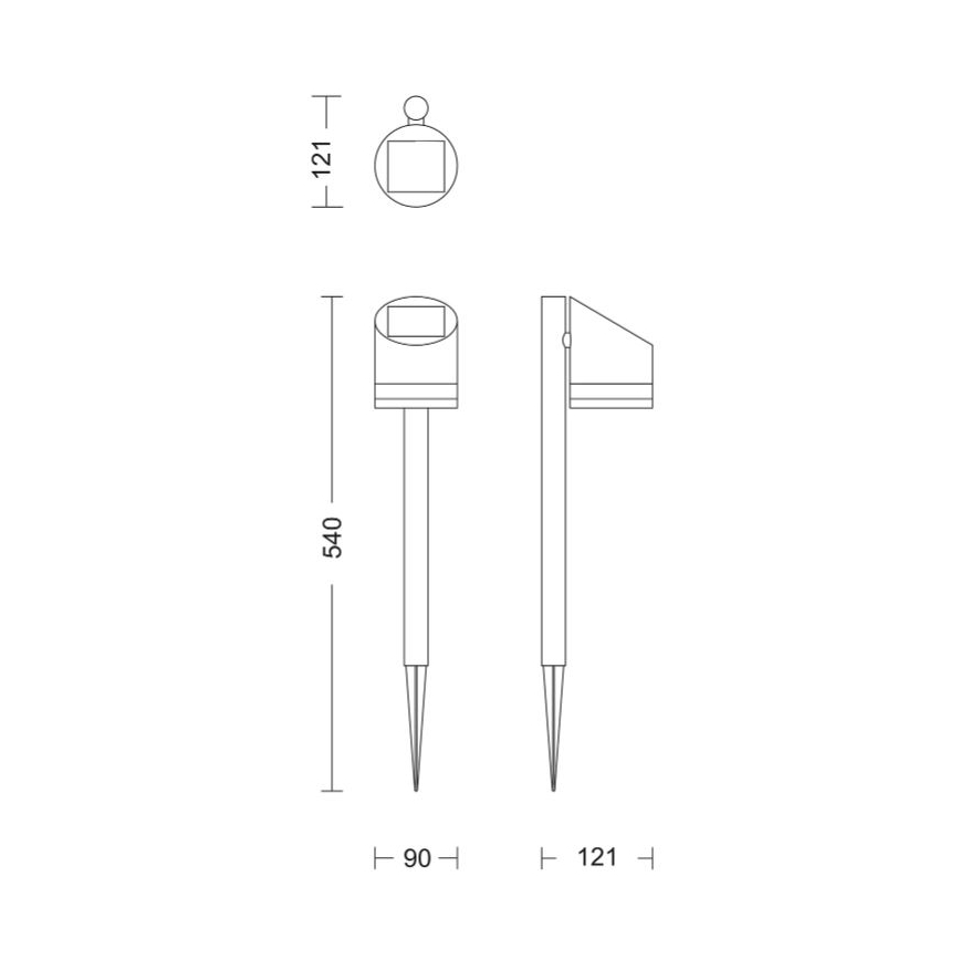 Philips - LED Solárna lampa FYCE LED/1,5W/3,7VIP44