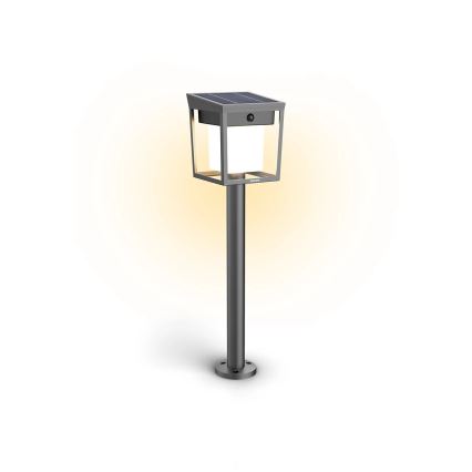 Philips - LED Solárna lampa so senzorom BLAISE LED/1,5W/3,7V 2600 mAh 3000K IP44