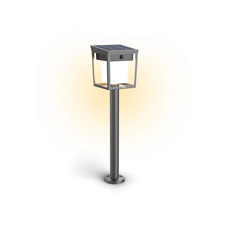 Philips - LED Solárna lampa so senzorom BLAISE LED/1,5W/3,7V 2600 mAh 3000K IP44