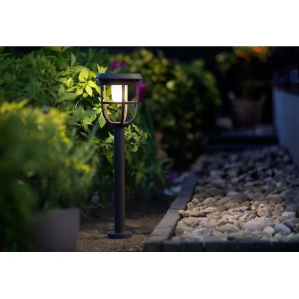 Philips - LED Solárna lampa so senzorom RADII LED/1,3W/3,7V 2000 mAh 3000K IP44