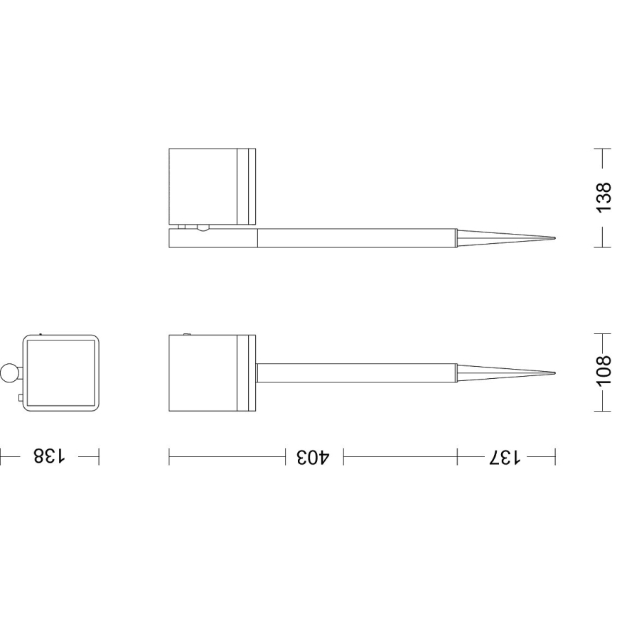 Philips - LED Solárna lampa VIRONA LED/1,8W/3,7V 2700K IP44