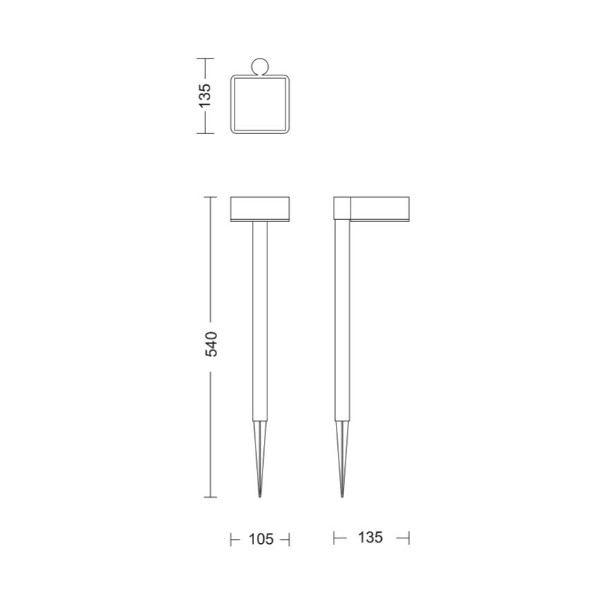 Philips - LED Solárna lampa VYNCE LED/1,5W/3,7V 1500 mAh IP44