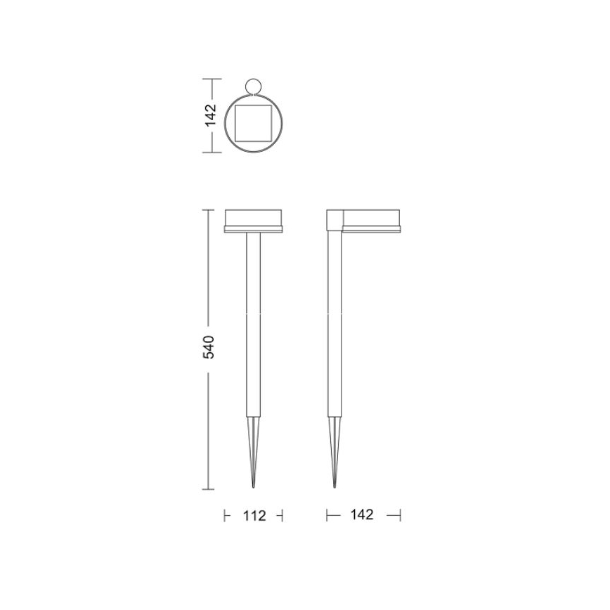 Philips - LED Solárna lampa VYNCE LED/1,5W/3,7V IP44