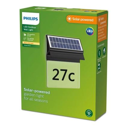 Philips - LED Solárne domové číslo ENKARA LED/0,2W/3,7V 1800 mAh IP44