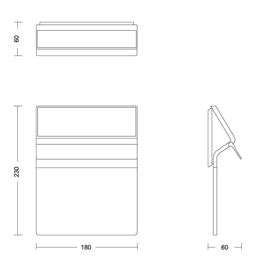 Philips - LED Solárne domové číslo ENKARA LED/0,2W/3,7V 1800 mAh IP44