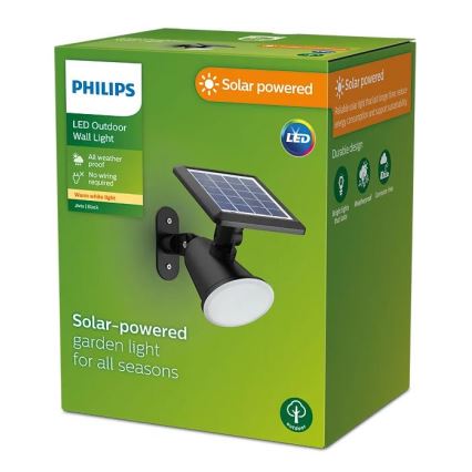 Philips - LED Solárne nástenné svietidlo JIVIX LED/1,4W/3,7V 1800 mAh IP44