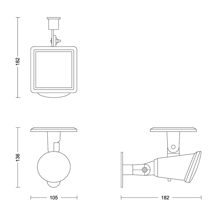 Philips - LED Solárne nástenné svietidlo JIVIX LED/1,4W/3,7V 1800 mAh IP44
