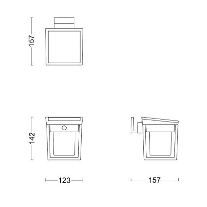Philips - LED Solárne nástenné svietidlo so senzorom pohybu a súmraku BLAISE LED/1,5W/3,7V 2600 mAh 3000K IP44
