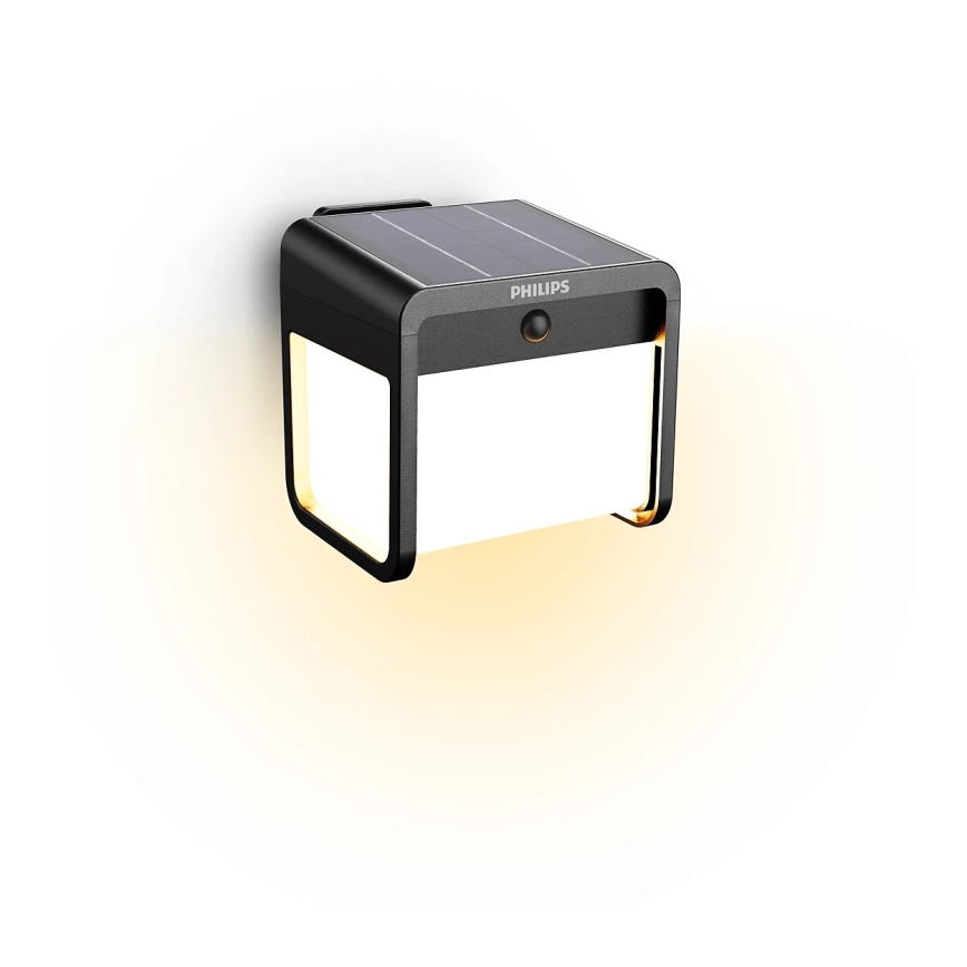 Philips - LED Solárne nástenné svietidlo so senzorom EZRA LED/1,8W/3,7V 3000K IP44