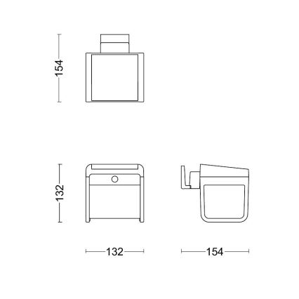 Philips - LED Solárne nástenné svietidlo so senzorom EZRA LED/1,8W/3,7V 3000K IP44