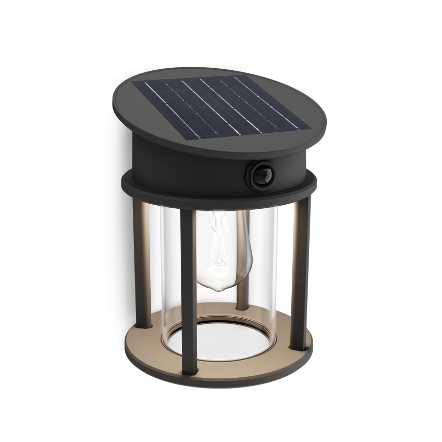 Philips - LED Solárne nástenné svietidlo so senzorom pohybu a súmraku GERI LED/3,2W/3,7V 2600 mAh 4000K IP44