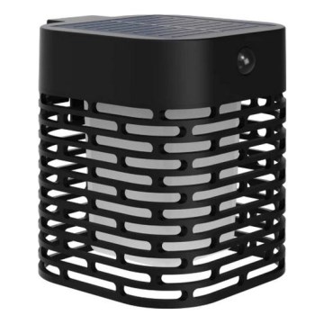 Philips - LED Solárne nástenné svietidlo so senzorom HARA LED/3,8W/3,7V 800 mAh 2700K IP44 čierna