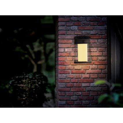 Philips - LED Solárne nástenné svietidlo so senzorom pohybu a súmraku JUDA LED/3,2W/3,7V 2600 mAh 2700K IP44
