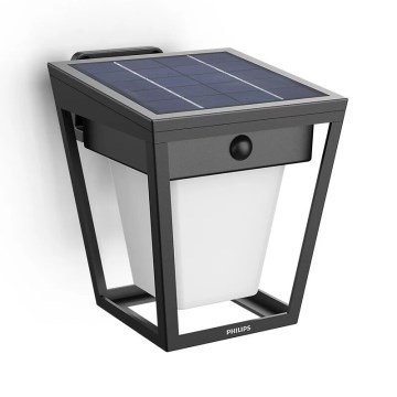 Philips - LED Solárne nástenné svietidlo so senzorom NISSA LED/1,8W/3,7V 3000K IP44