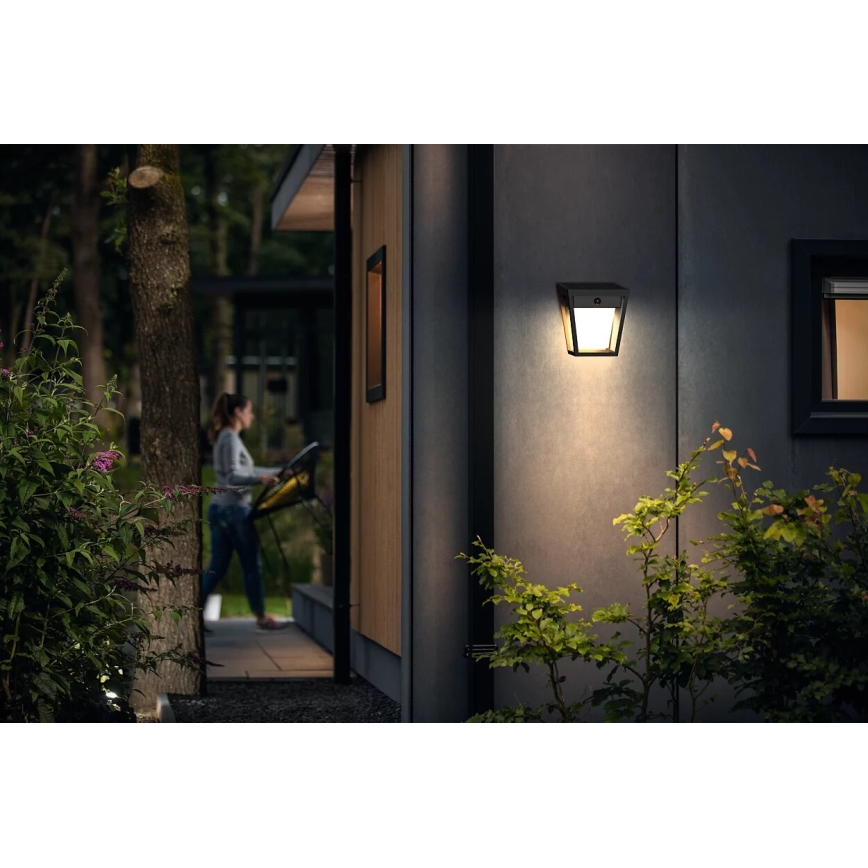 Philips - LED Solárne nástenné svietidlo so senzorom NISSA LED/1,8W/3,7V 3000K IP44