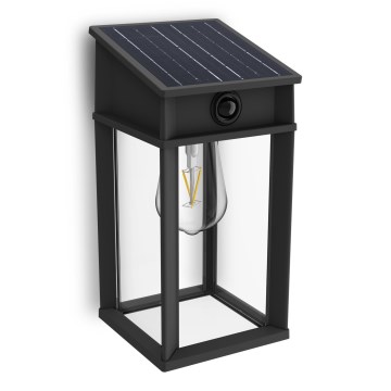 Philips - LED Solárne nástenné svietidlo so senzorom pohybu a súmraku GERI LED/3,2W/3,7V 2600 mAh 4000K IP44