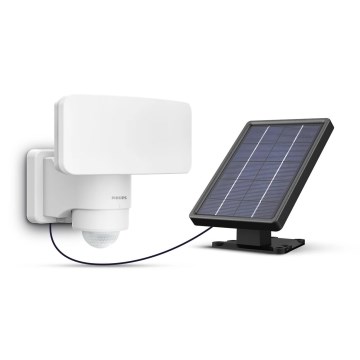 Philips - LED Solárne nástenné svietidlo so senzorom pohybu a súmraku TYLUS LED/6W/3,7V 2600 mAh 5000K IP44