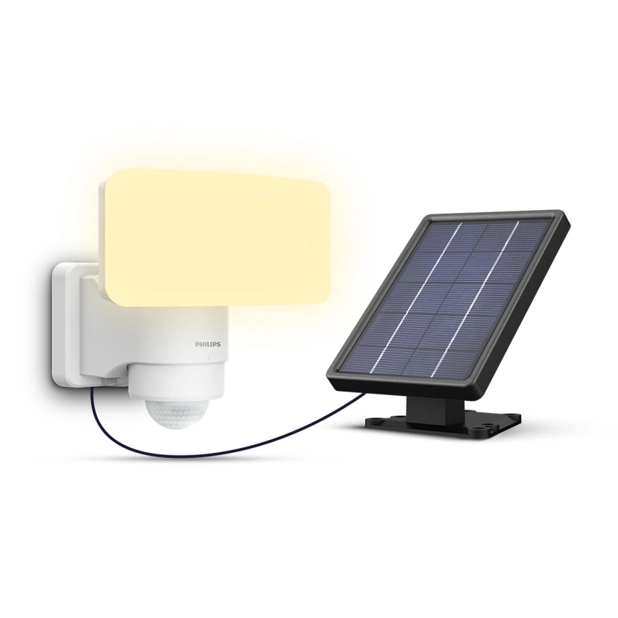 Philips - LED Solárne nástenné svietidlo so senzorom pohybu a súmraku TYLUS LED/6W/3,7V 2600 mAh 3000K IP44