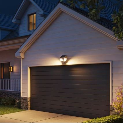 Philips - LED solárne nástenné svietidlo so senzorom ZYREN LED/24,5W/3,7V 2600 mAh 3000K IP65 biela