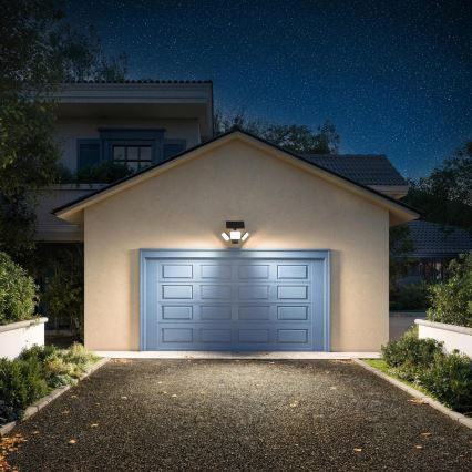 Philips - LED solárne nástenné svietidlo so senzorom ZYREN LED/24,5W/3,7V 2600 mAh 3000K IP65