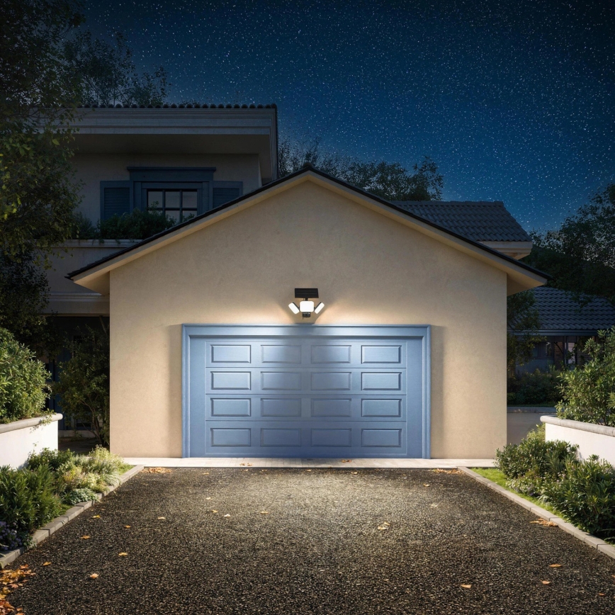Philips - LED solárne nástenné svietidlo so senzorom ZYREN LED/24,5W/3,7V 2600 mAh 3000K IP65