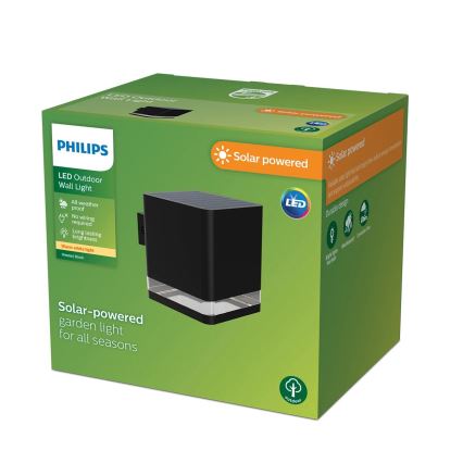 Philips - LED Solárne nástenné svietidlo VIRONA LED/1,8W/3,7V 2700K IP44