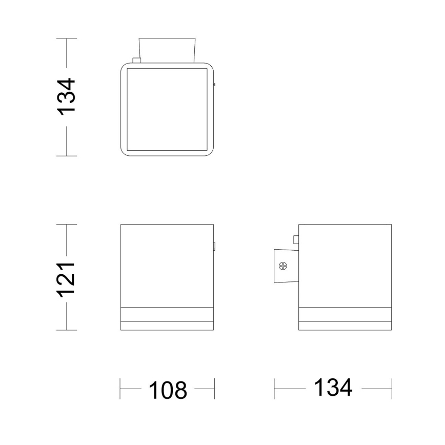 Philips - LED Solárne nástenné svietidlo VIRONA LED/1,8W/3,7V 2700K IP44