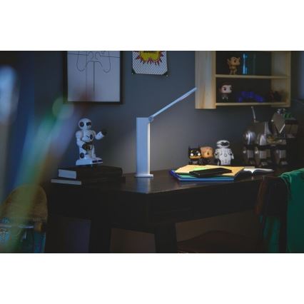 Philips - LED Stmievateľná dotyková stolná lampa AMBER LED/5W/5V biela