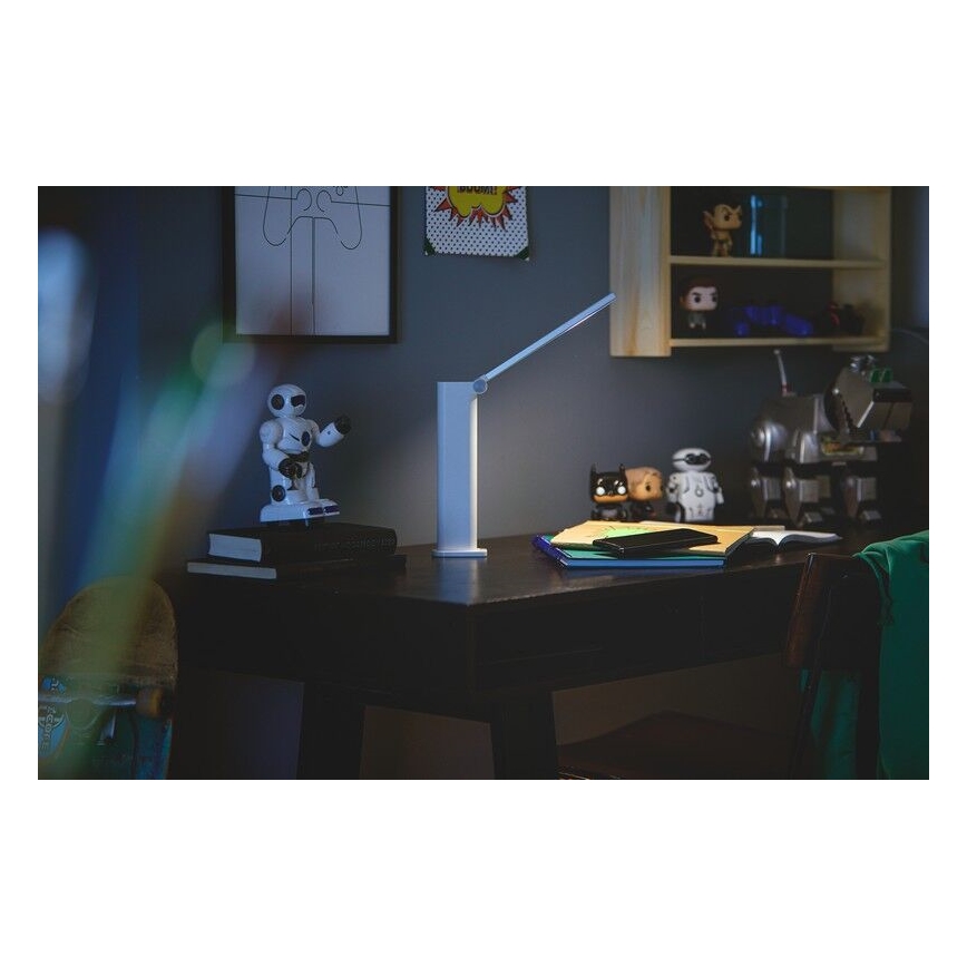 Philips - LED Stmievateľná dotyková stolná lampa AMBER LED/5W/5V biela